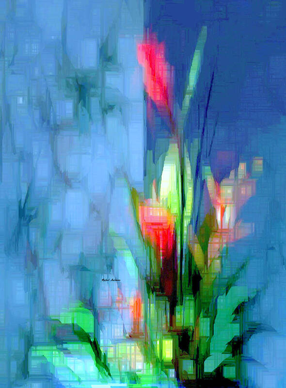 Art Poster featuring the digital art Flower 9264 by Rafael Salazar