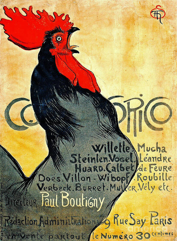 French Gallery Advertisement 1899 Poster featuring the photograph French Gallery Ad 1899 by Padre Art