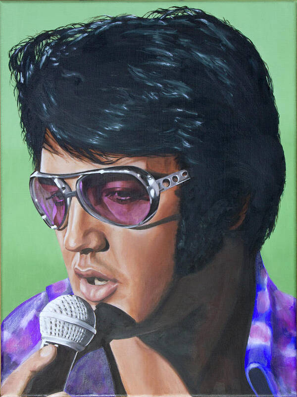 Elvis Poster featuring the painting Got my mojo working by Rob De Vries