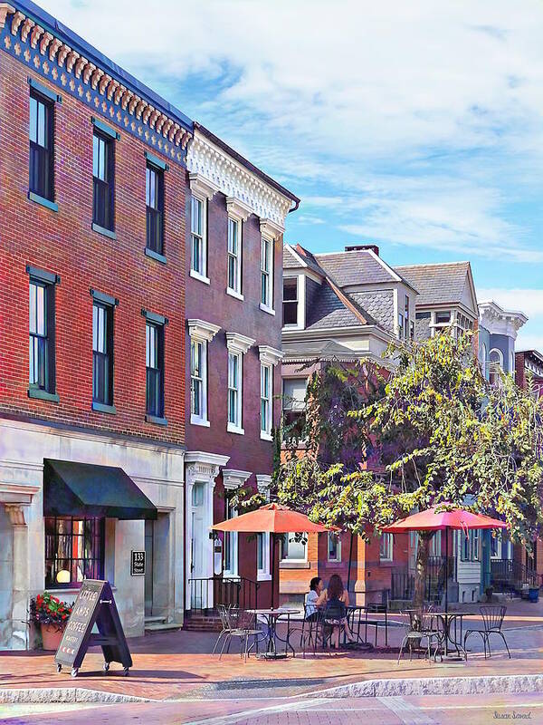 State Street Poster featuring the photograph Harrisburg PA - Coffee Shop by Susan Savad