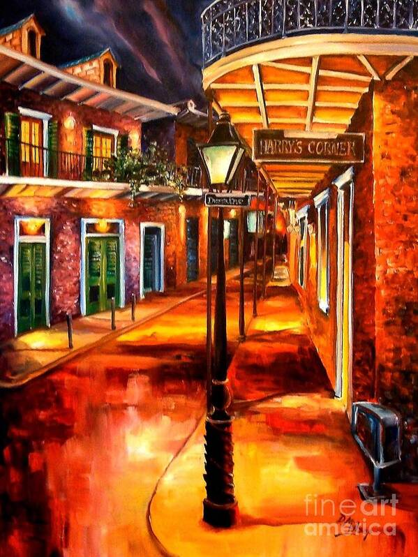 New Orleans Poster featuring the painting Harrys Corner New Orleans by Diane Millsap