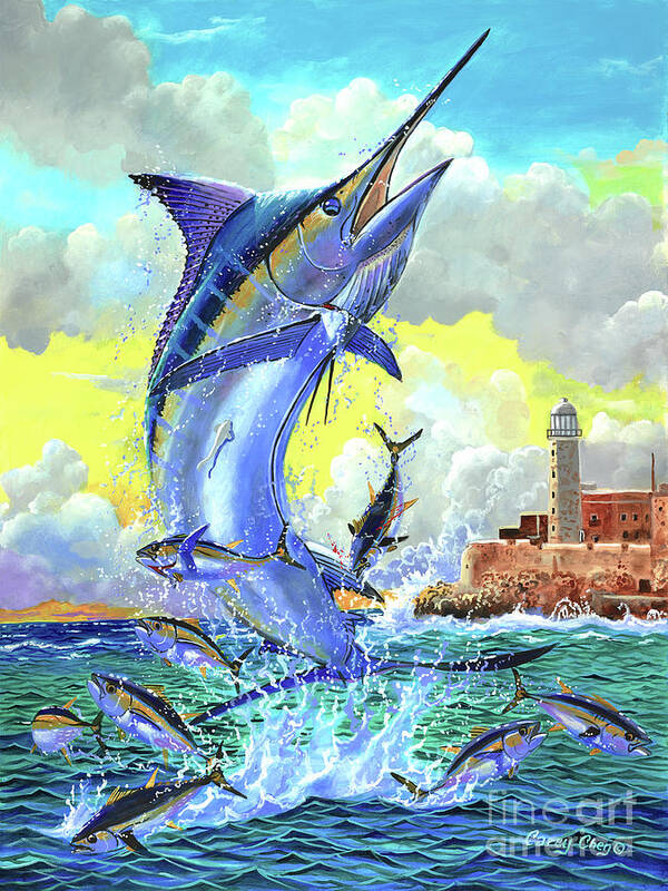 Fishing Poster featuring the painting Havana by Carey Chen