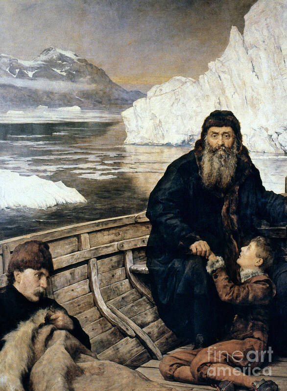 1611 Poster featuring the painting Henry Hudson And Son by Granger