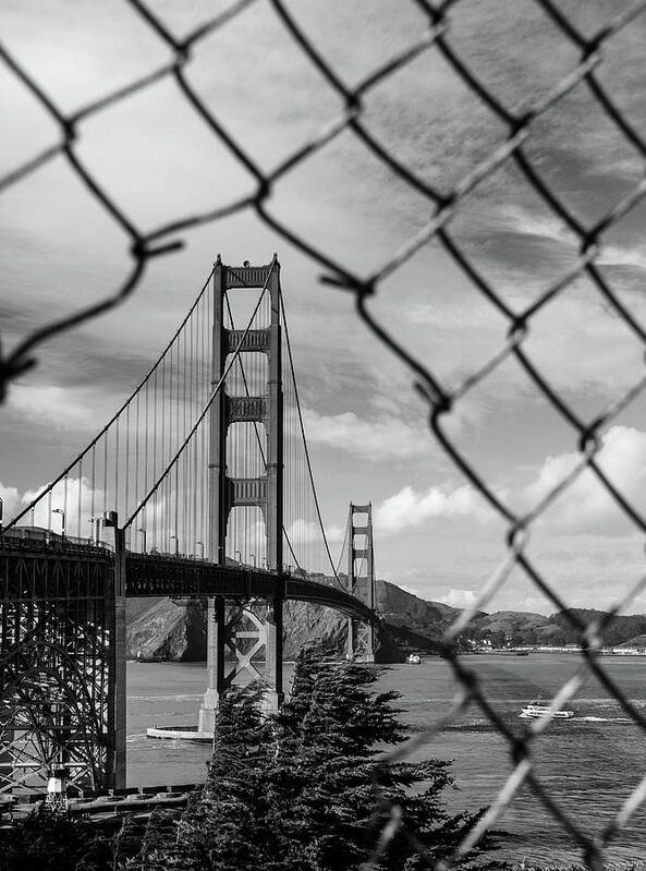 San Francisco Poster featuring the photograph Hole in the Fence by Rand Ningali