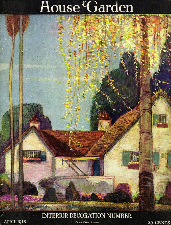 House And Garden Poster featuring the photograph House And Garden Interior Decoration Number Cover by Porter Woodruff