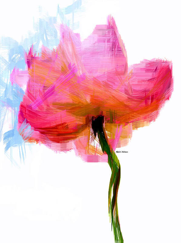 Rafael Salazar Poster featuring the digital art I am Pink by Rafael Salazar