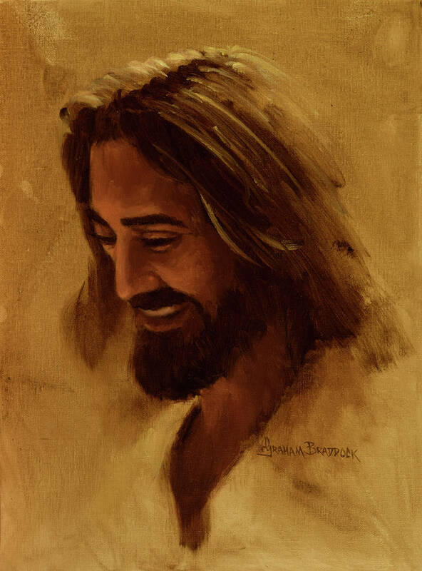 Jesus Christ Poster featuring the painting I Understand by Graham Braddock