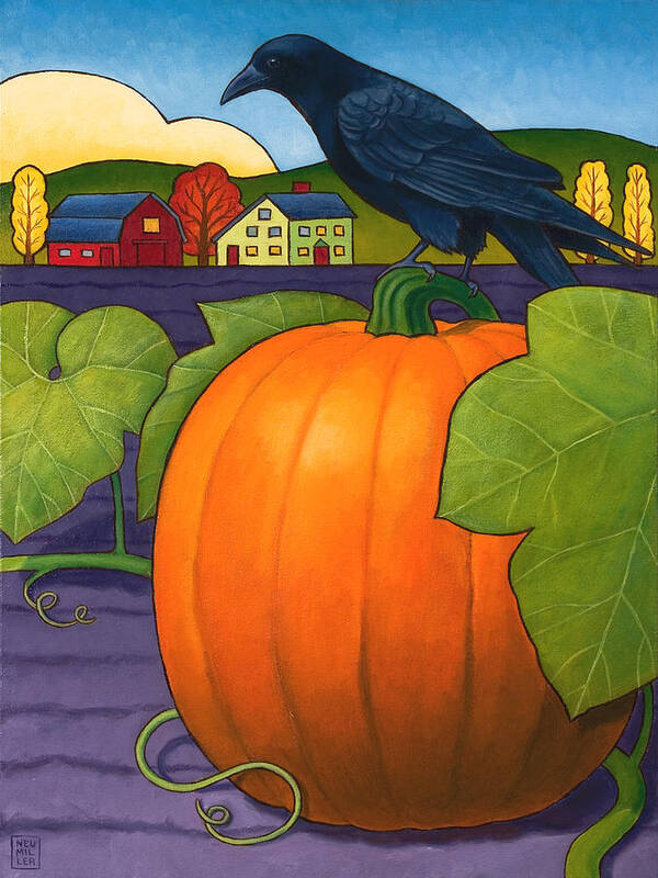Pumpkin Poster featuring the painting Its a Great Pumpkin by Stacey Neumiller
