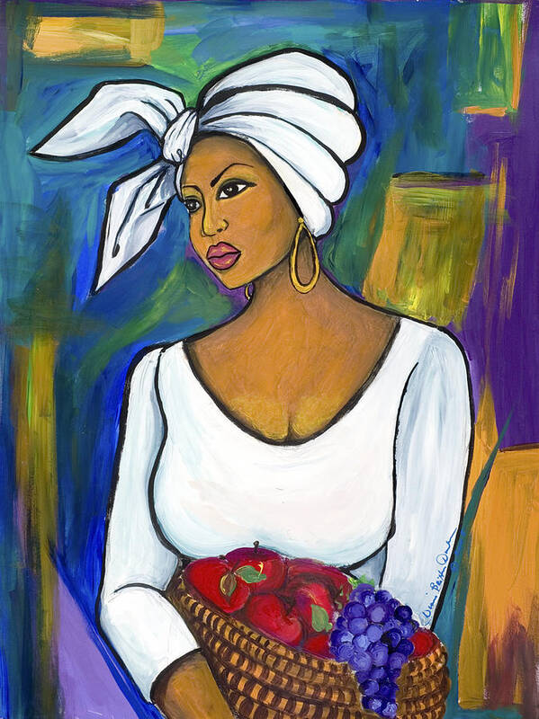 Gullah Poster featuring the painting Juju by Diane Britton Dunham