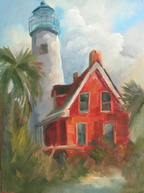 Sgi Poster featuring the painting Keeper's Cottage Too by Susan Richardson