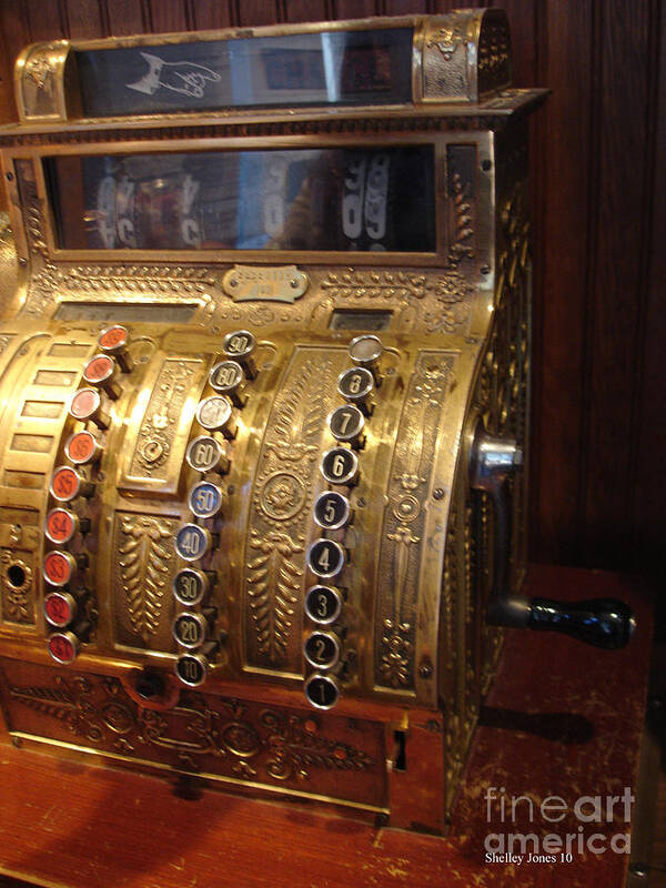 Cash Register Poster featuring the photograph Keys of time 2 by Shelley Jones