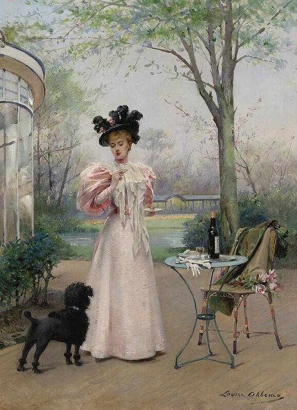 Louise Abbma (1853-1927) Lady Poster featuring the painting Lady by Louise Abbema