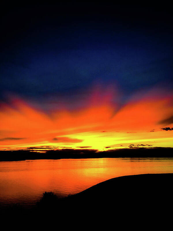 Sunset Poster featuring the photograph Lake Havasu Sunset by Charles Benavidez