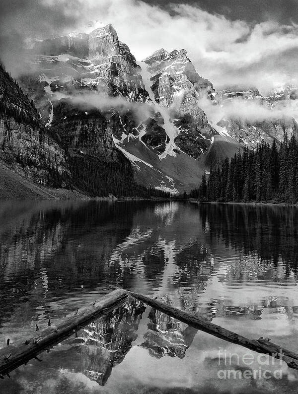 Lake Moraine Poster featuring the photograph Lake Moraine Reflections by Art Cole