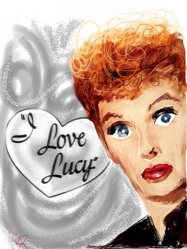 Lucy Poster featuring the mixed media Lucy by Russell Pierce