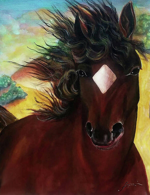 Horse Poster featuring the painting Mahogany by Thomas Lupari