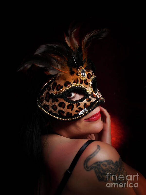 Dorothy Lee Photography. Photography Poster featuring the photograph Masquerade Smile by Dorothy Lee