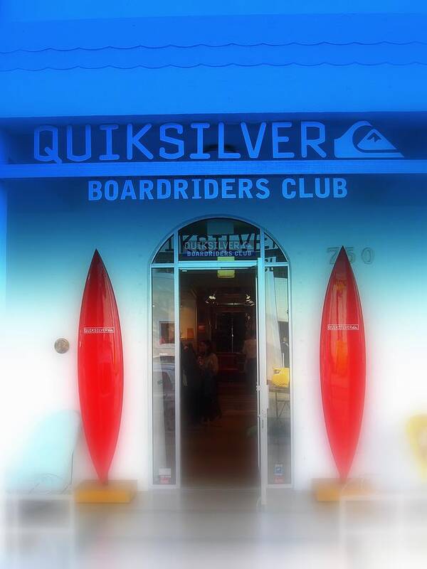 Quicksilver Poster featuring the photograph Miami Surfing Paradise by Funkpix Photo Hunter