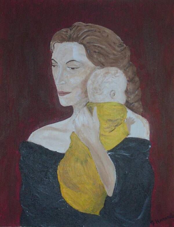 Mother Poster featuring the painting Mother and Child by Jennifer Hernandez