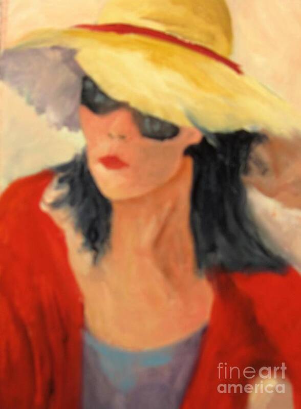 Sunglasses Poster featuring the painting Ms Hollywood by Barbara Haviland