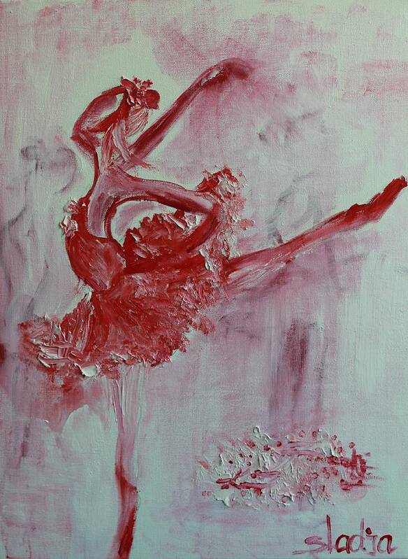 Ballet Poster featuring the painting My World by Sladjana Lazarevic