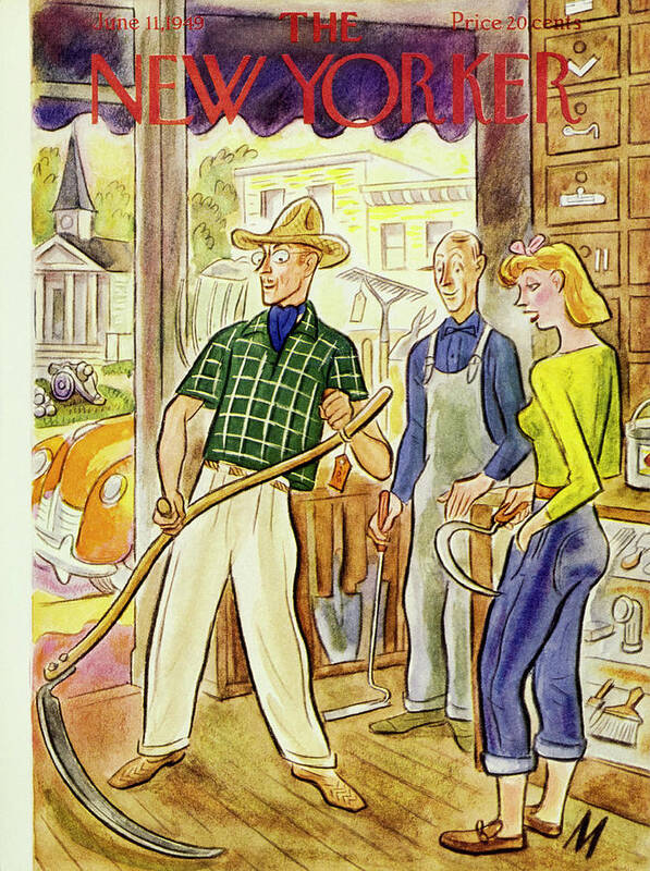 Country Store Poster featuring the painting New Yorker June 11 1949 by Julian De Miskey