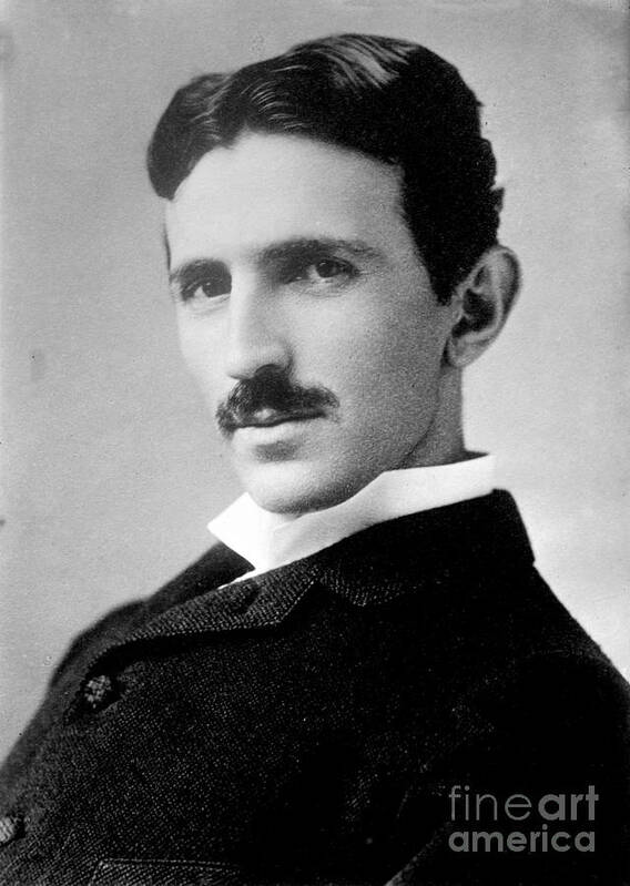 Science Poster featuring the photograph Nikola Tesla, Serbian-american Inventor by Science Source