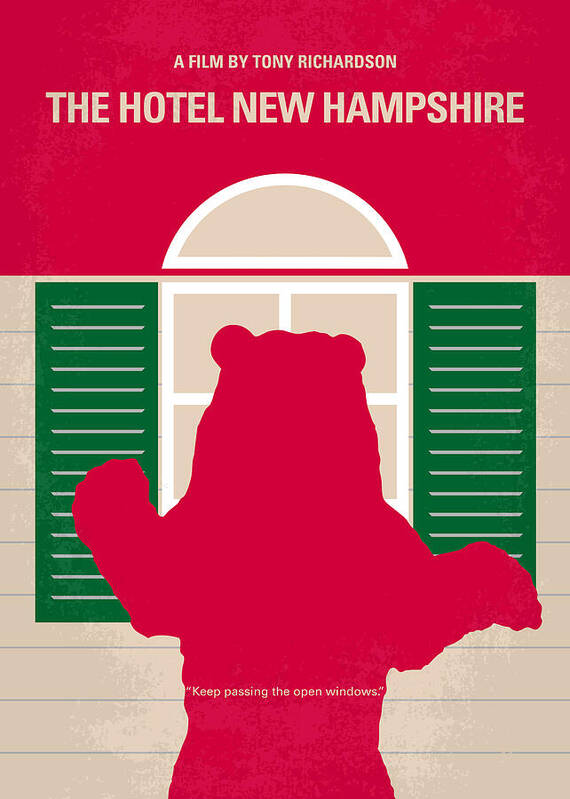 The Hotel New Hampshire Poster featuring the digital art No443 My The Hotel New Hampshire minimal movie poster by Chungkong Art