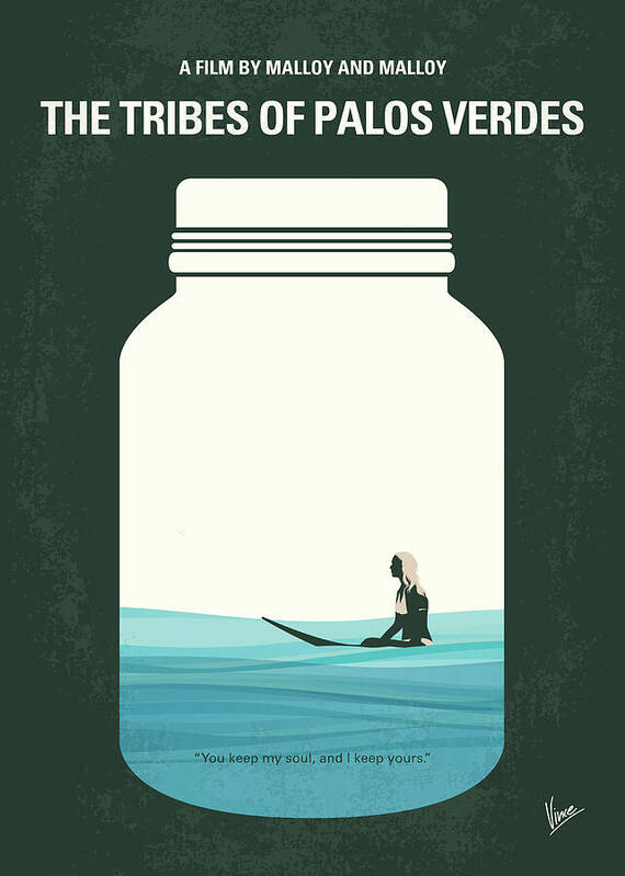 The Tribes Of Palos Verdes Poster featuring the digital art No957 My The Tribes of Palos Verdes minimal movie poster by Chungkong Art