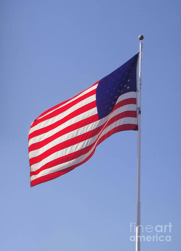 American Flag Poster featuring the photograph Old Glory. Beautiful...... by Sofia Goldberg