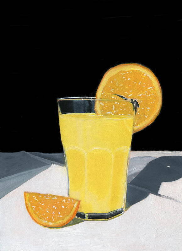Orange Juice Poster featuring the painting Orange Juice by Karyn Robinson