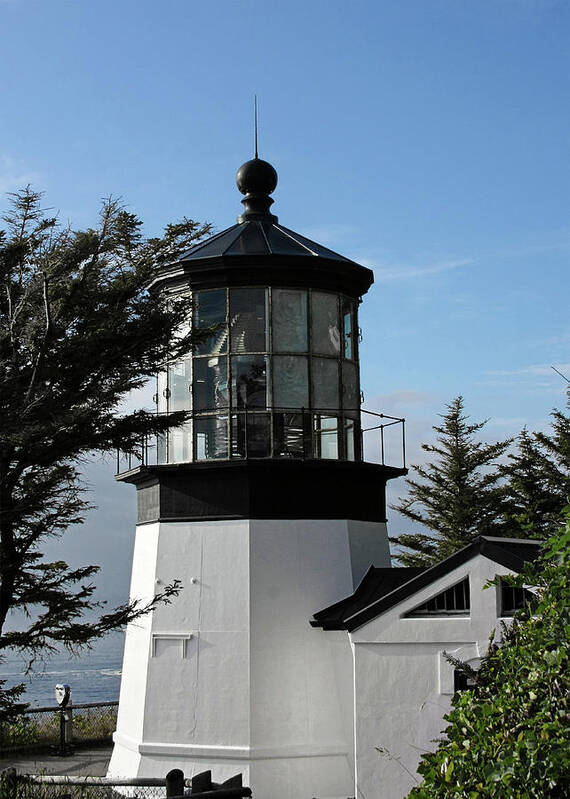 Cape Meares Lighthouse Poster featuring the photograph Oregon Lighthouses - Cape Meares Lighthouse by Alexandra Till