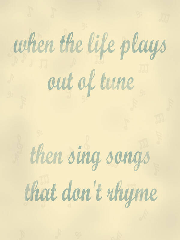 Life Poster featuring the digital art Out of tune by Keshava Shukla