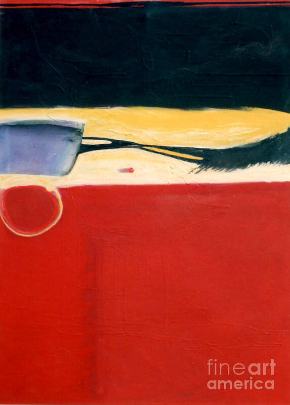 Red Poster featuring the painting Over Optics by Marlene Burns