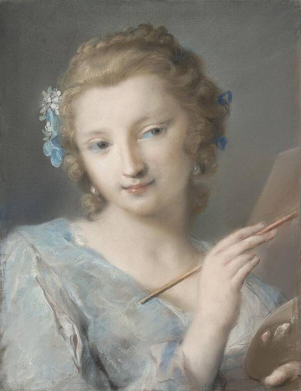 Rosalba Carriera Poster featuring the drawing Painting by Rosalba Carriera