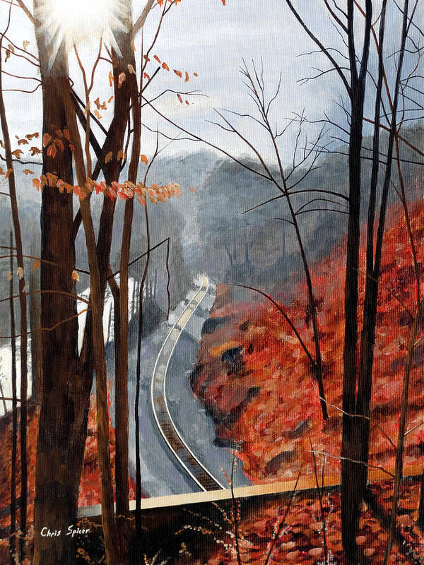 Patapsco Valley Poster featuring the painting Patapsco Valley by Christopher Spicer