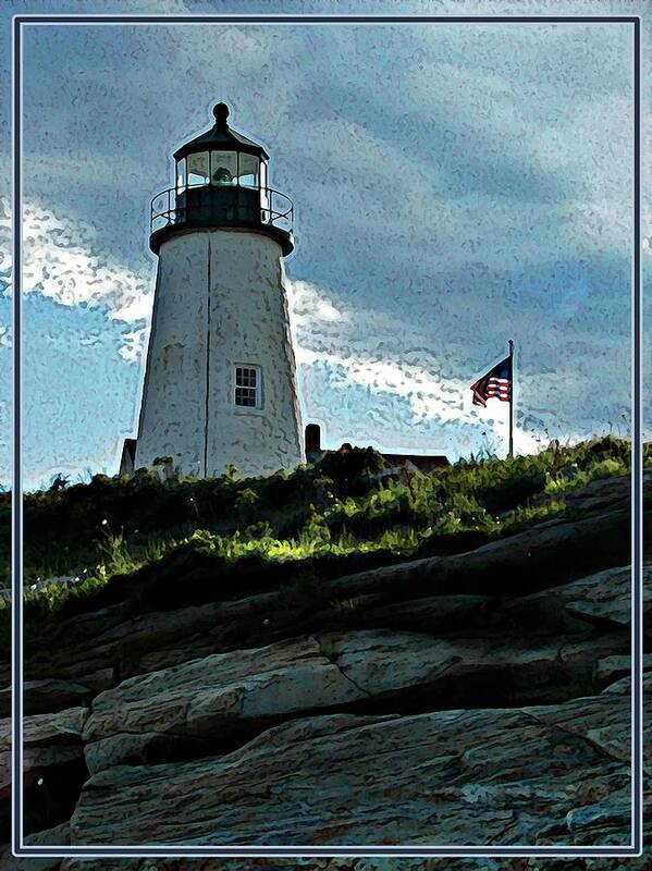 Pemaquid Point Lighthouse Poster featuring the photograph Pemaquid Point Lighthouse by Joy Nichols