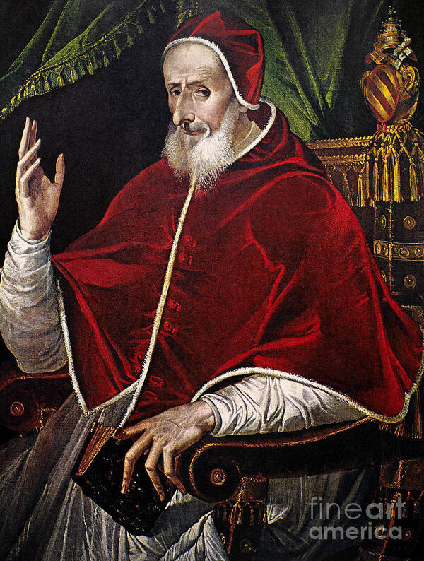 16th Century Poster featuring the painting Pope Pius V by Granger