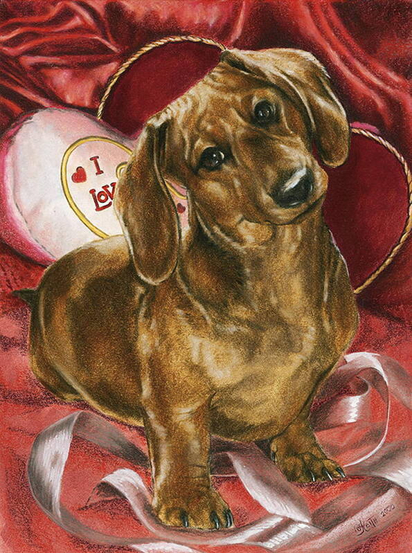 Purebred Poster featuring the mixed media Be Mine by Barbara Keith