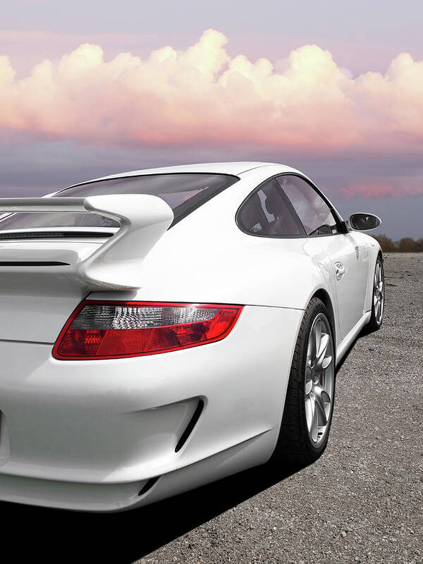 Porsche Poster featuring the photograph Porsche GT3 CS At Sunset by Gill Billington