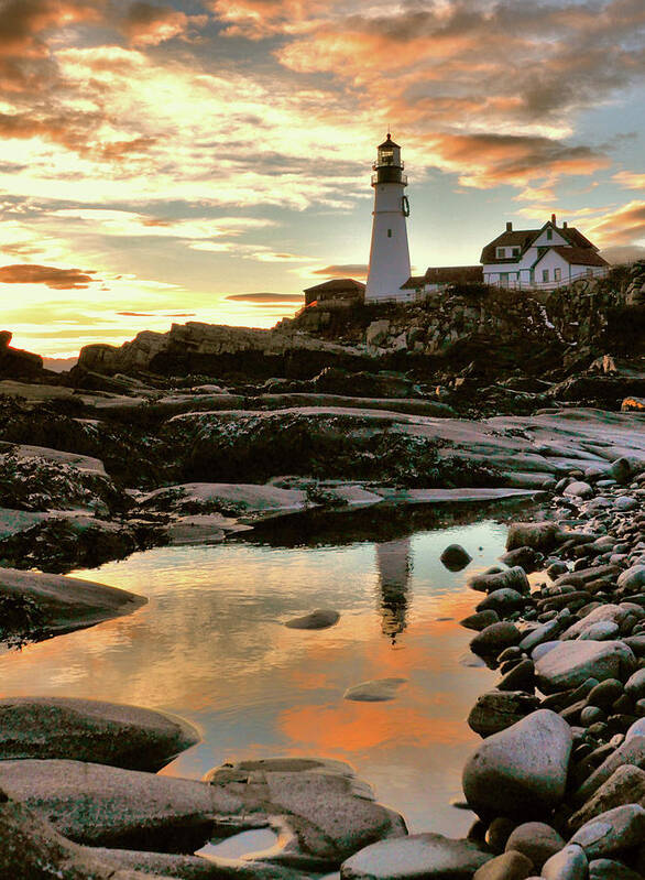 Portland Head Light Poster featuring the photograph Portland Head Light by Colleen Phaedra