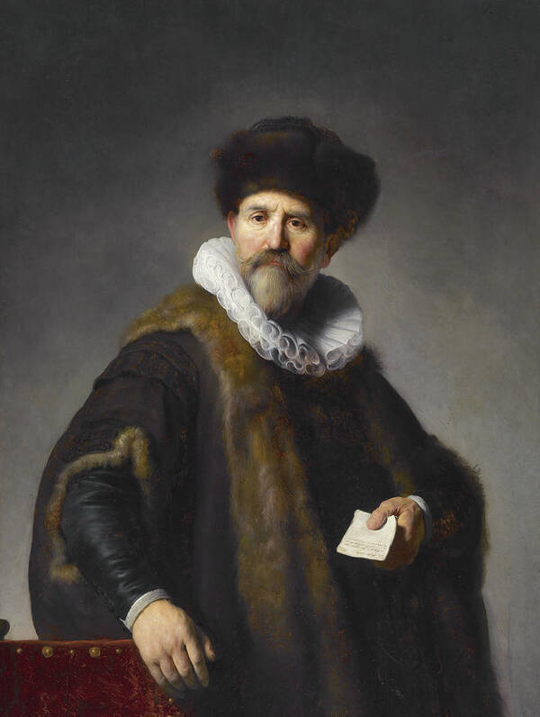 Dutch Painters Poster featuring the painting Portrait of Nicolaes Ruts by Rembrandt