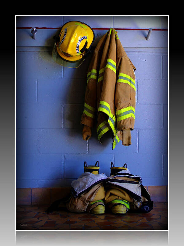 Fireman Poster featuring the photograph Protect and Serve by Farol Tomson