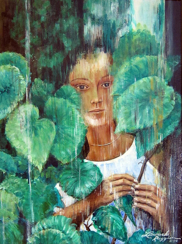 Rainy Day Poster featuring the painting Rainy Day by Leonardo Ruggieri