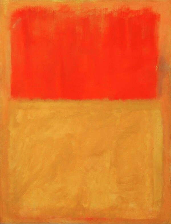 Untitled Poster featuring the photograph Rothko's Orange And Tan by Cora Wandel