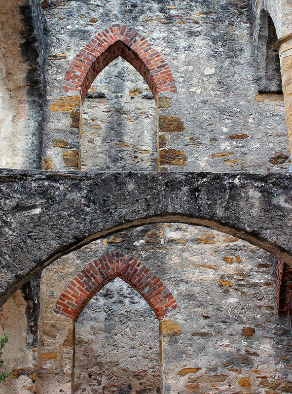 Mission Poster featuring the photograph San Jose Arches 10 by Mary Bedy