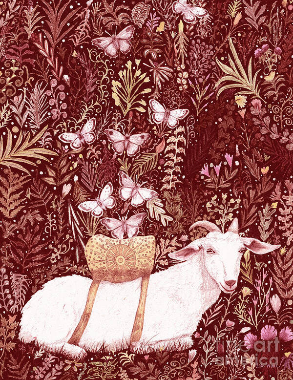 Lise Winne Poster featuring the digital art Scapegoat Healing Tapestry Print by Lise Winne