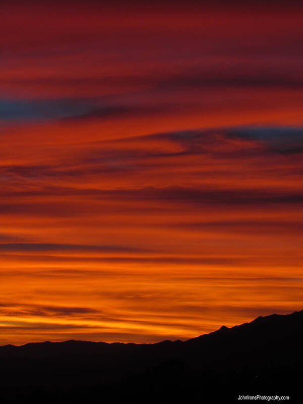 Art Sale Poster featuring the photograph Sky On Fire by John Irons