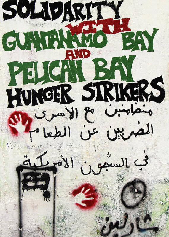 Solidarity Poster featuring the photograph Solidarity with Guantanamo Bay by Munir Alawi
