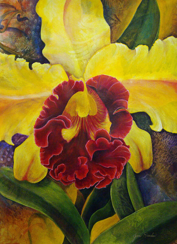 Flower Poster featuring the painting Sophistication 3 by Jean Rascher